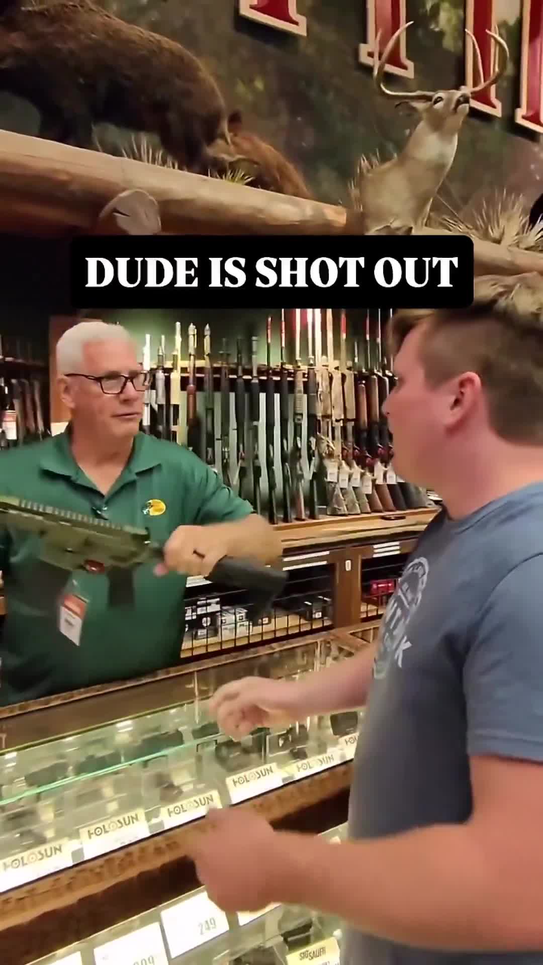 Sir, this is Bass Pro Shop