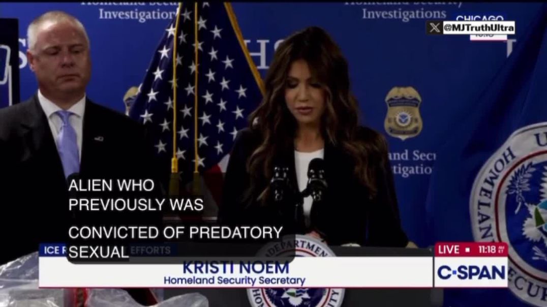 Part 2: HSS Kristi Noem: Why is Governor Pritzker protecting pedophiles and murderers?  She highlights who Pritzker is protecting: