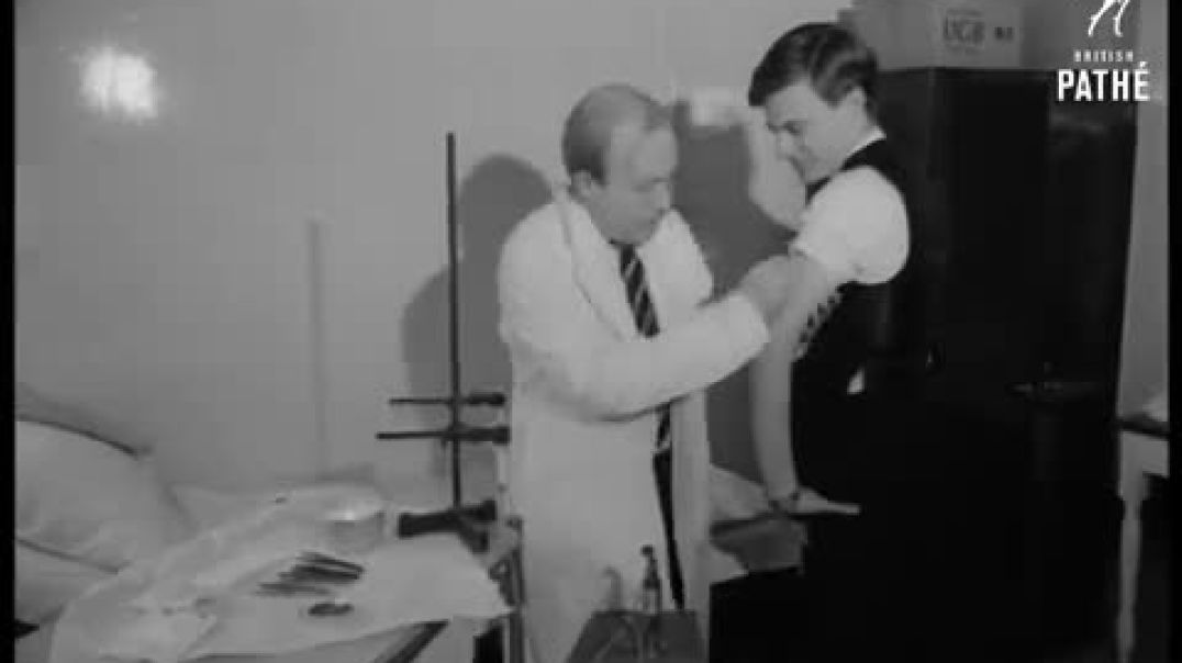 A scene from Star Trek A needle free injection used in 1967 for mass vaccinations