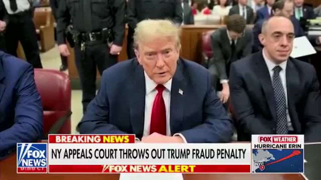 BREAKING: The New York Appeals Court has just THROWN OUT the unprecedented $465 MILLION verdict against President Trump in the case brought by Letitia James! AMAZING NEWS!! 🔥🔥🔥