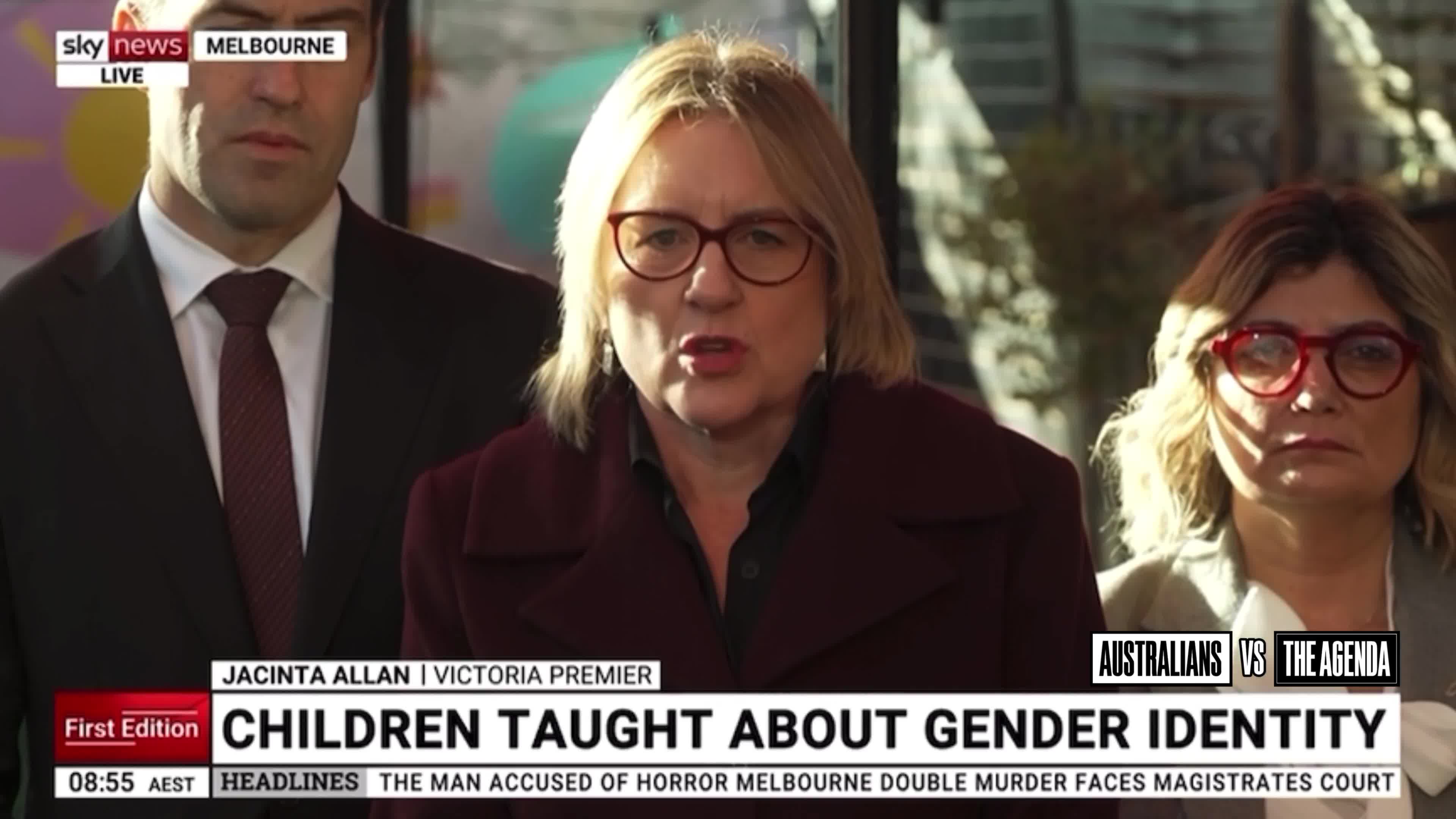 Victorian Premier Jacinta Allan is defending a controversial school curriculum update to teach gender identity to 5-year-olds, calling it “the right thing to do” and saying it will “st...