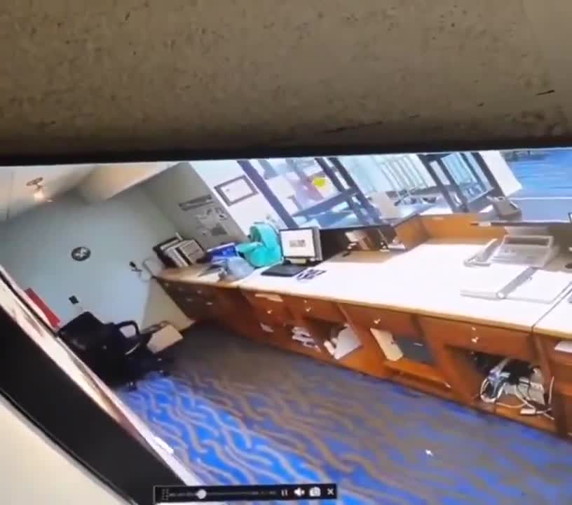 Hotel guest threw an object at hotel employee and she was not having it