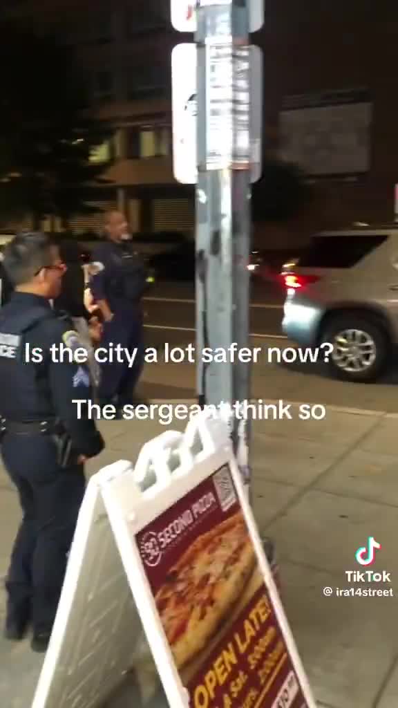 A DC liberal lectures the cops about Trump’s crackdown. The sergeant doesn’t flinch: ‘Sir, they’re doing their job — and the city is a lot safer now.’ Facts > feelings.