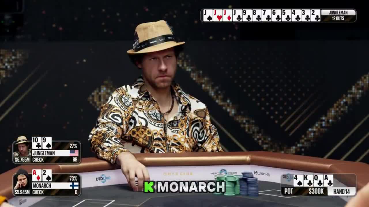 Monarch was speechless after Jungleman hit a royal flush on the river in the biggest live streamed poker game ever for $13M 🤯
