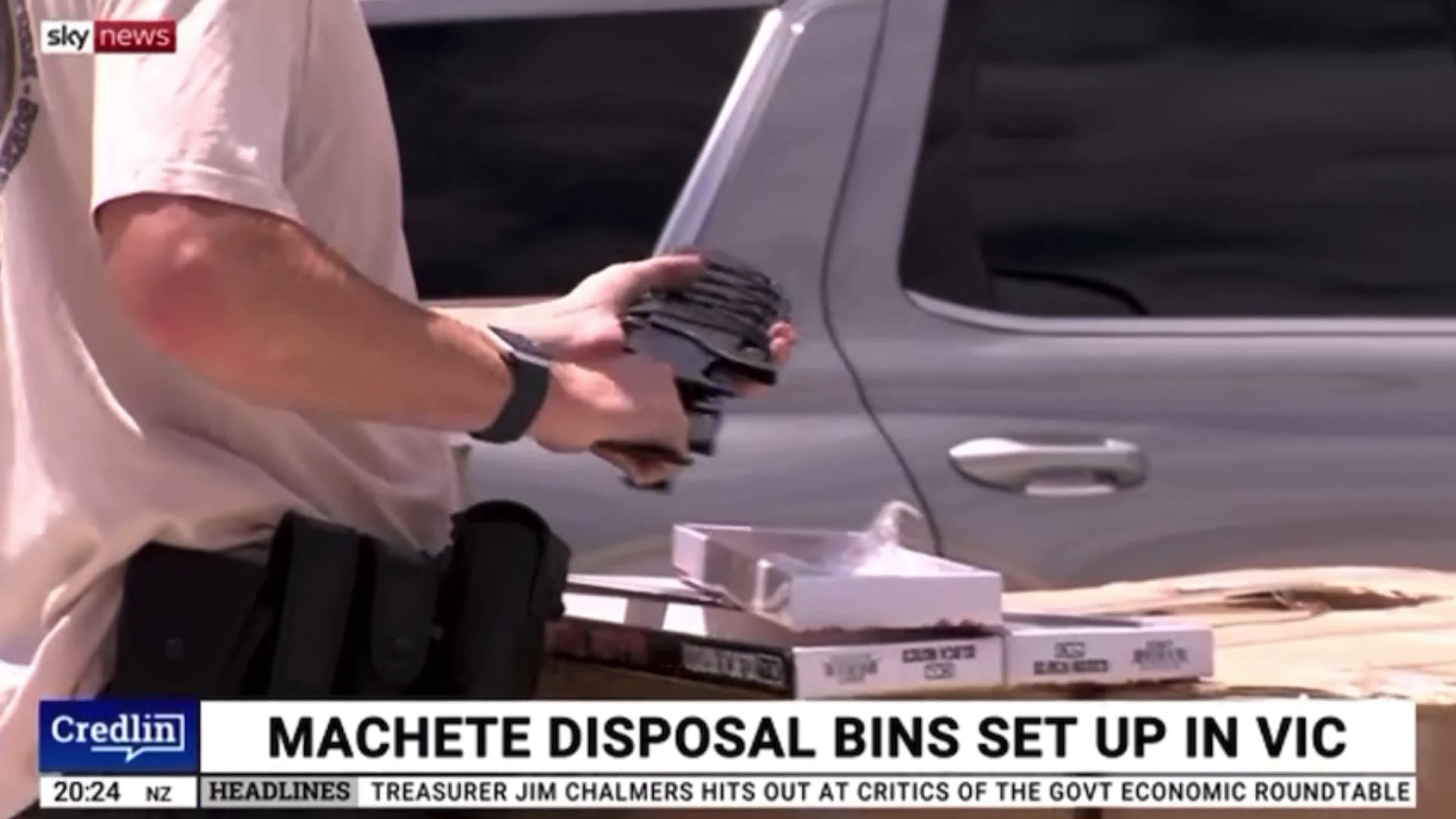 Victorian Shadow Police Minister David Southwick appears to confirm that the machete bins are costing around $325,000 each ($13M ÷ 40 bins).  Hopefully we will know the exact breakdown with...