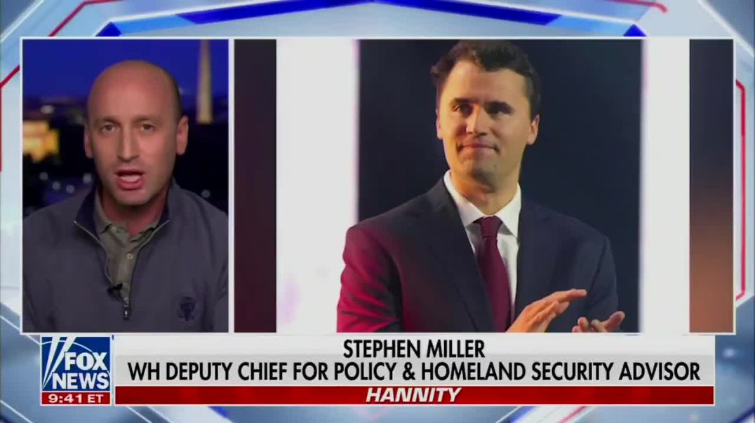 Stephen Miller speaks about the last message Charlie Kirk sent him being a call to dismantle radical left organizations fomenting violence across the United States, confirming that mission will be car