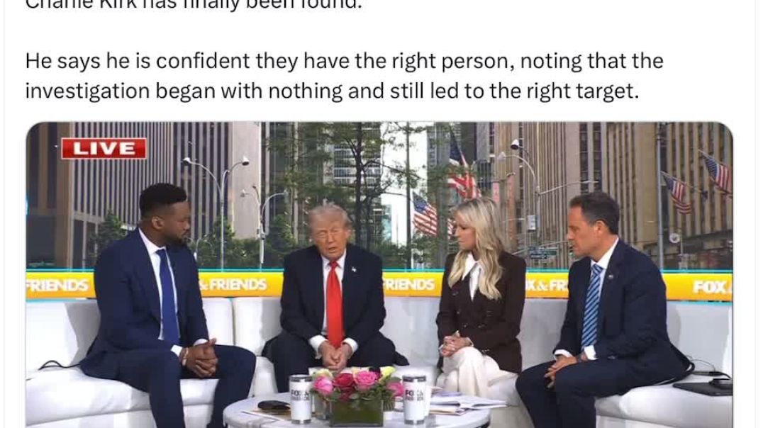 President Trump has announced that the suspect who took the life of Charlie Kirk has finally been found.