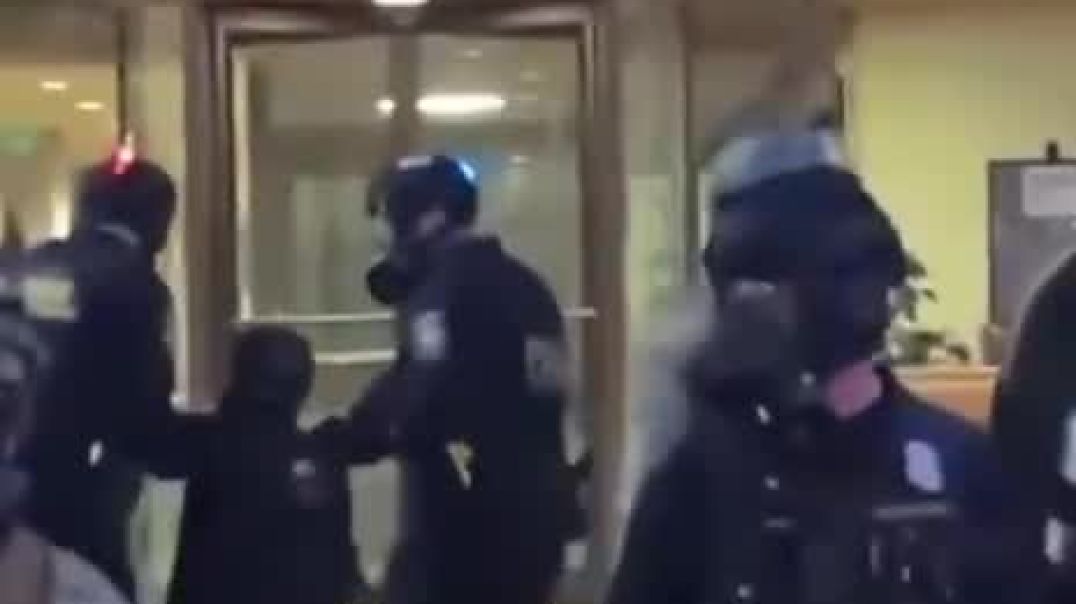 Antifa surrounds ICE building