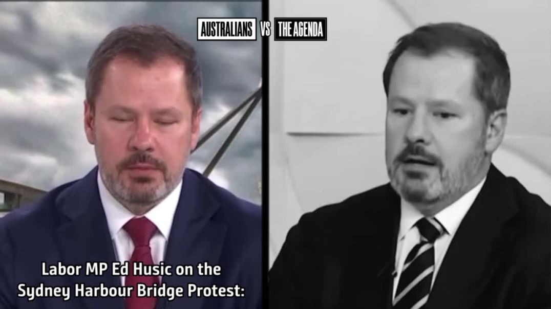 Labor MP Ed Husic on the Sydney Harbour Bridge protest  𝐯𝐬.   Labor MP Ed Husic on the ‘March for Australia’ protest: