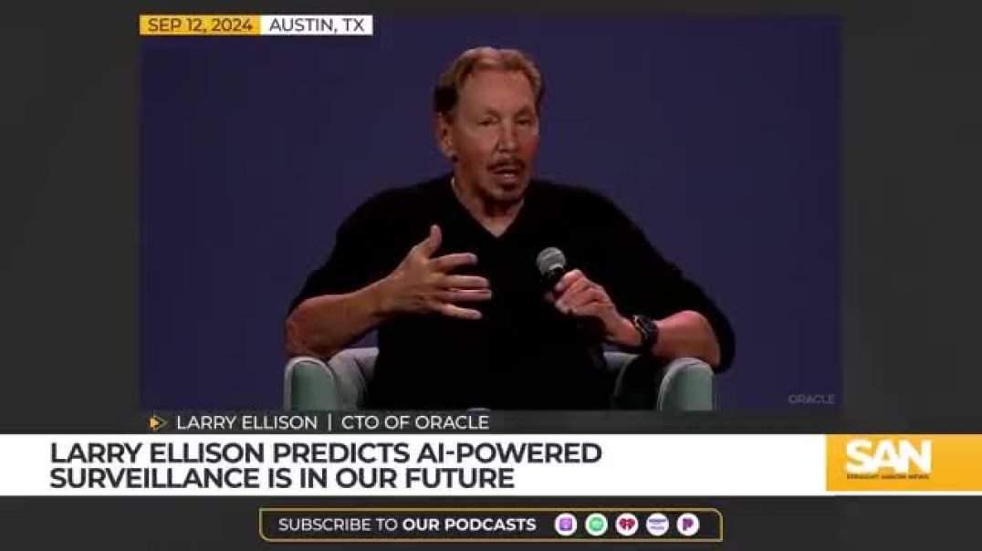 The man behind the digital ID push is Larry Ellison, owner of Oracle, CBS, CNN, and, soon, TikTok. He wants data centralization and total surveillance.