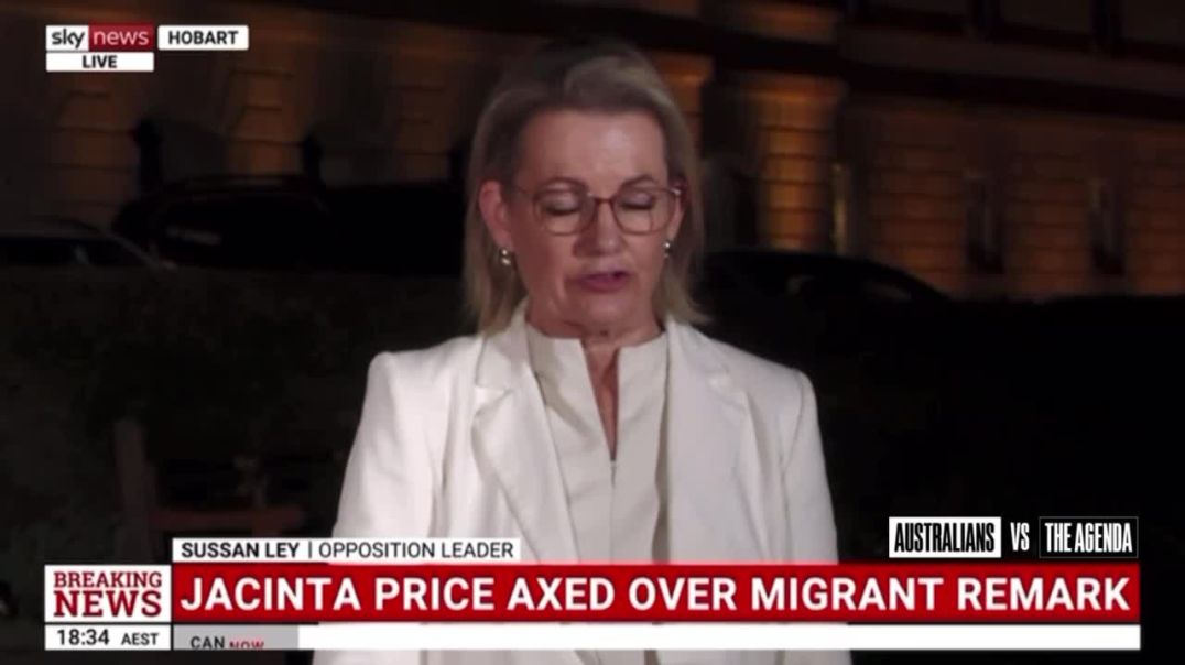 Liberal Leader Sussan Ley has confirmed Jacinta Nampijinpa Price has been dumped from the shadow cabinet, after she refused to apologise for her remarks on Indian mass immigration and expressed no con