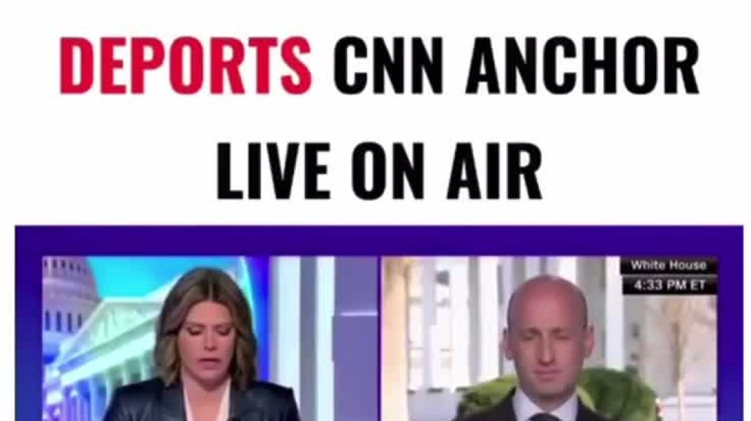 Trump is really bring out all the 💥 BOOMS, Steven Miller Deports CNN Anchor live on air