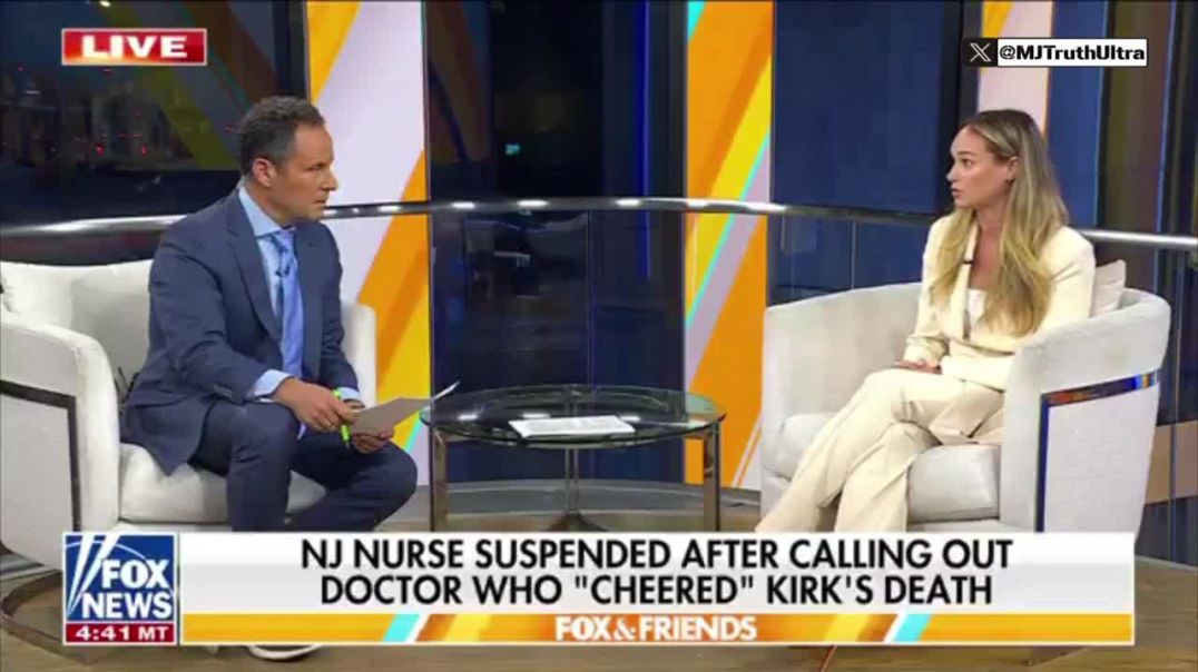 New Jersey nurse Lexi Kuenzle says she's been suspended indefinitely without pay after calling out a doctor who "cheered" Charlie Kirk's death.