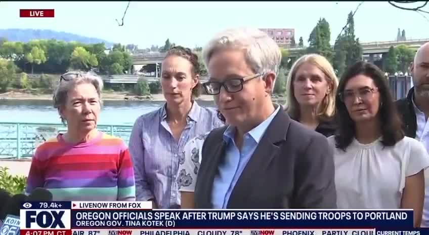 Democrat governor of Oregon is fuming that Trump sent troops to bring law and order to Portland and deal with antifa  “There is no threat.”  Unreal. Just pure propaganda.  She’s mad Tr...