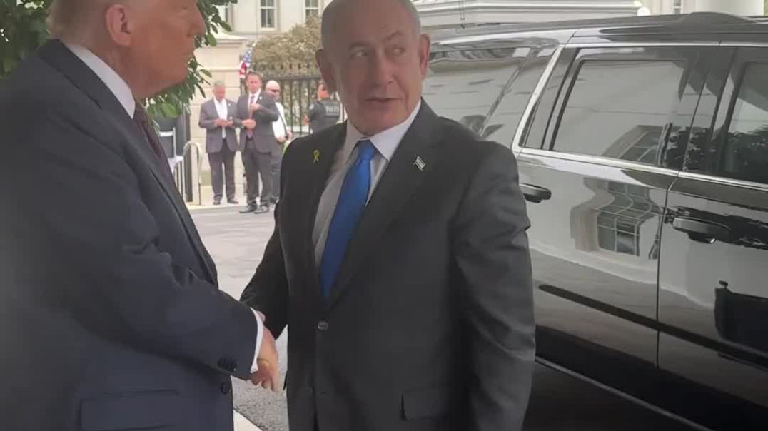 BREAKING: President Trump meets with Benjamin Netanyahu at the White House.