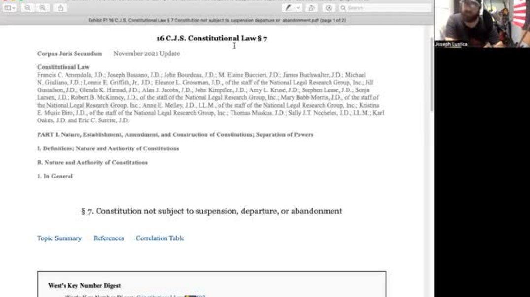 The constitution cannot be suspended for an emergency