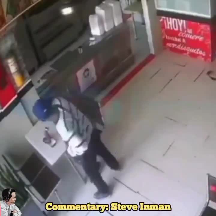Never disturb or try to rob a man when he's hungry.