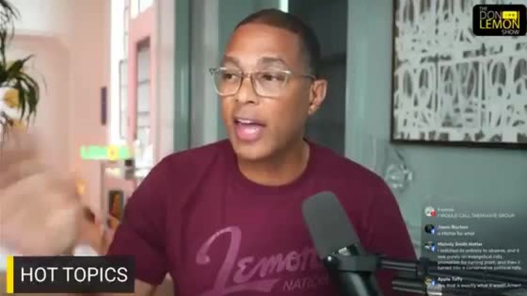 Don Lemon is triggered by the outpouring of faith that was displayed yesterday at Charlie Kirk’s Memorial service…   Demons scream when exposed to the light…