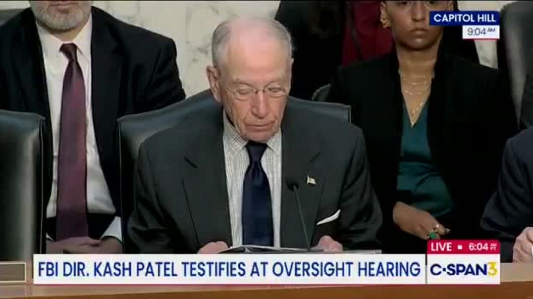 🚨BREAKING: Senator Chuck Grassley just announced that a FBI whistleblower revealed to him an FBI project called "Artic Frost" that targeted groups like Charlie Kirks TPUSA!