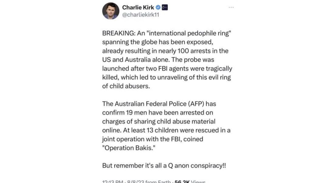 Massive pedo ring taken down 🙏