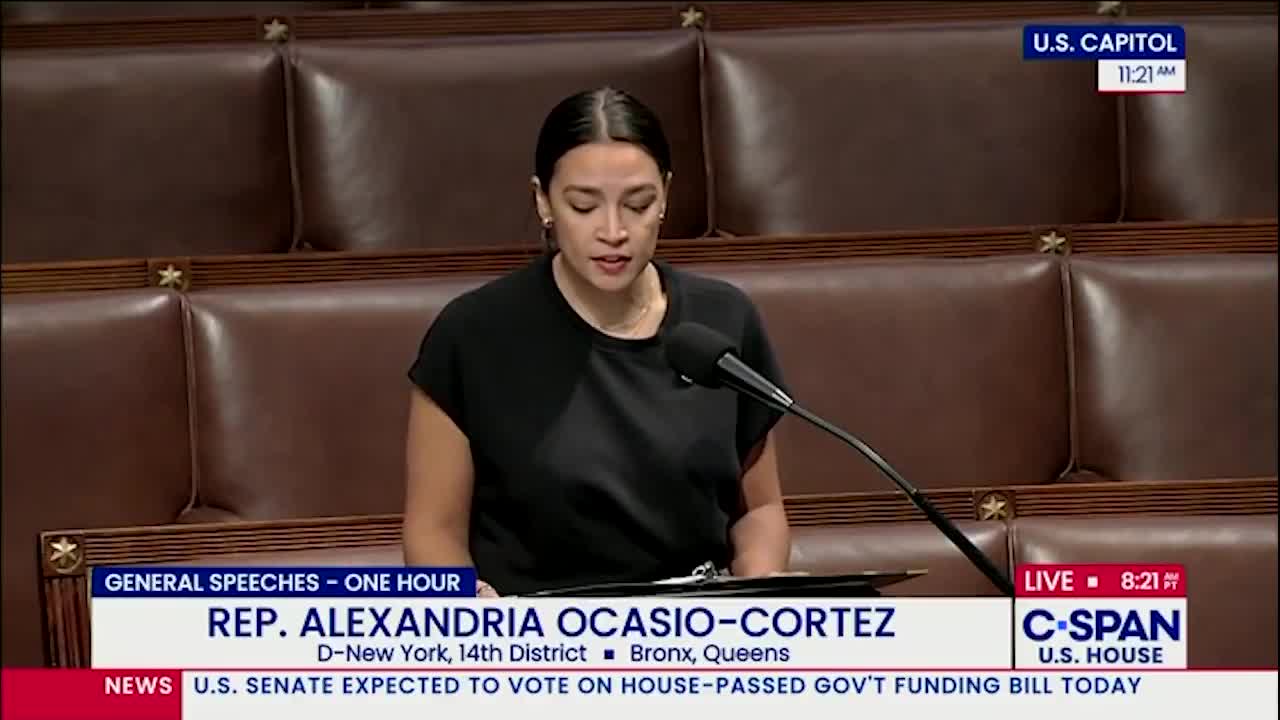 Democrat Congresswoman Alexandria Ocasio Cortez attacks Charlie Kirk: “His rhetoric and beliefs were ignorant and uneducated.”