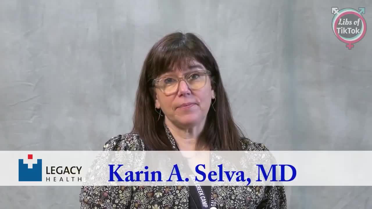 Karin Selva, the medical director for the Randall Children's Hospital's Transgender Clinic in Oregon, promotes harmful puberty blockers for CHILDREN and claims that they are