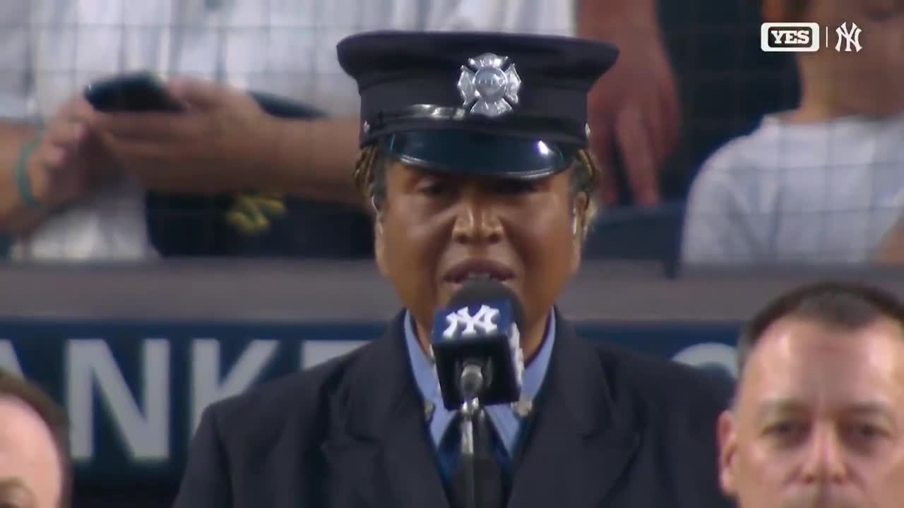 President Donald Trump is in attendance at the Tigers vs. Yankees game.