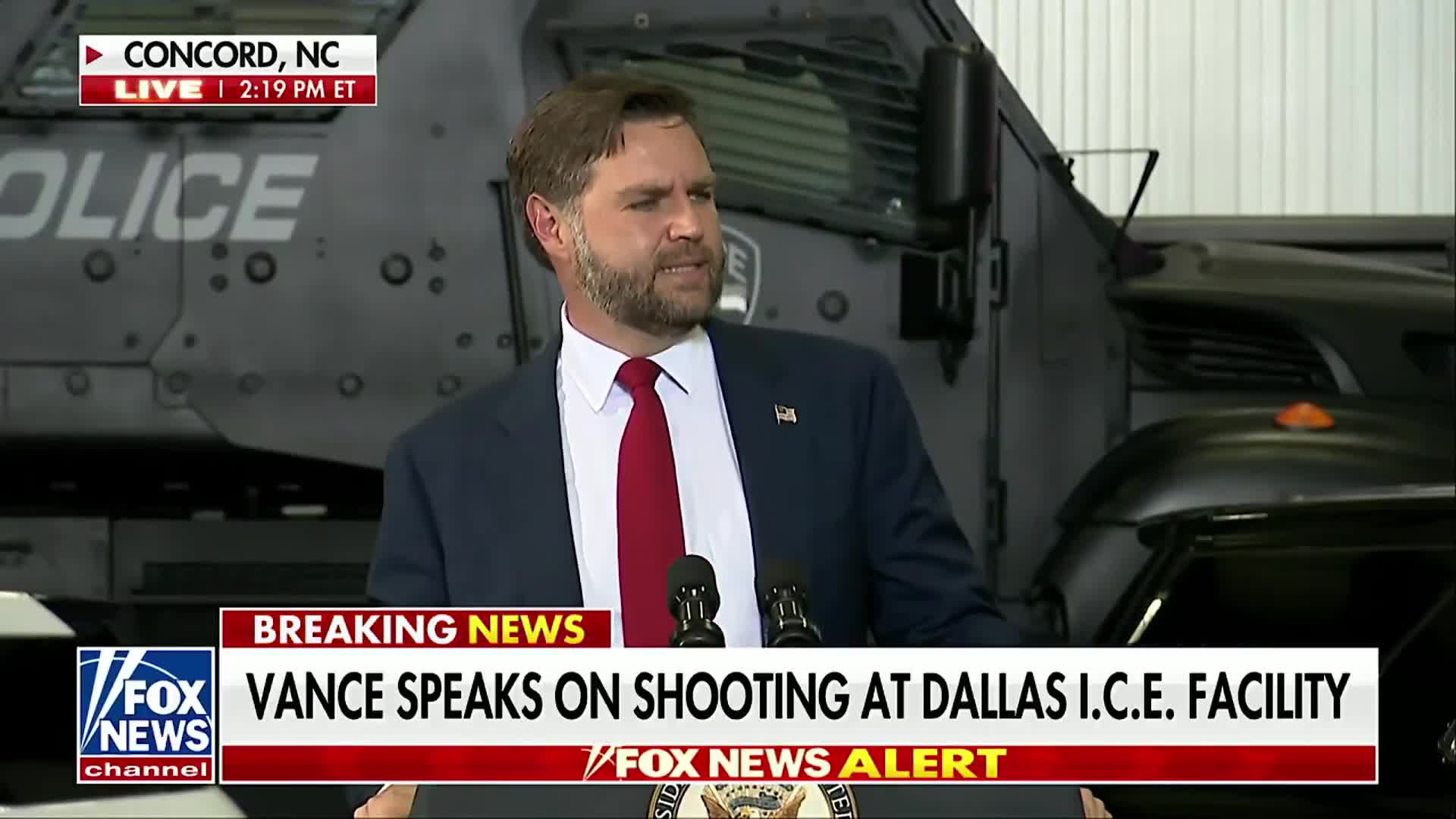 VP JD Vance: “That starts at the very top of the Democratic Party. If you want to stop political violence, stop attacking our law enforcement as the gestapo. If you want to stop political ...