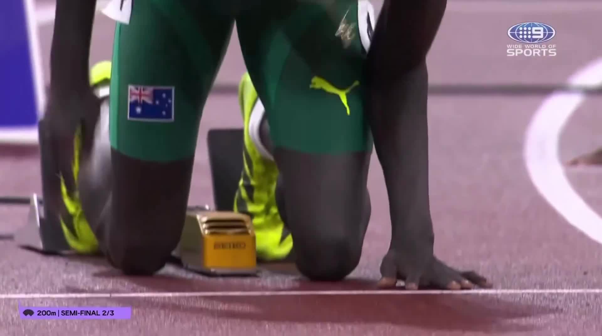 Australian sprint sensation Gout Gout finishes fourth in his 200m semi-final at the World Athletics Championships in Tokyo ❤️🇦🇺  Well done, young man!