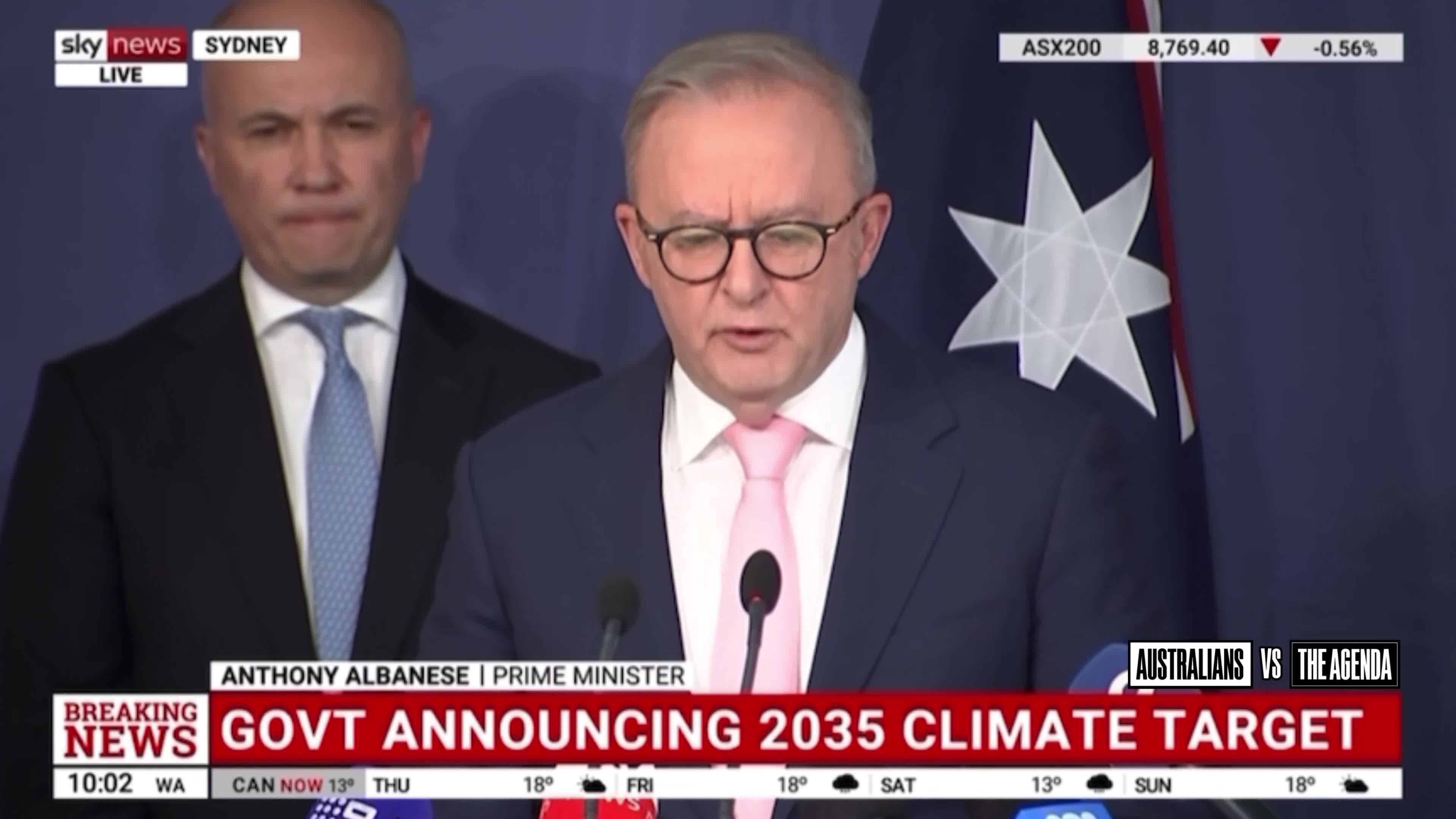JUST IN - Prime Minister Anthony Albanese has confirmed that the Net Zero climate target by 2035 for Australia will sit between 62-70%