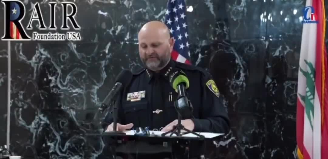 Dearborn, Michigan Chief of Police praises Allah in Arabic and boasts that the police force is being replaced with Arabs