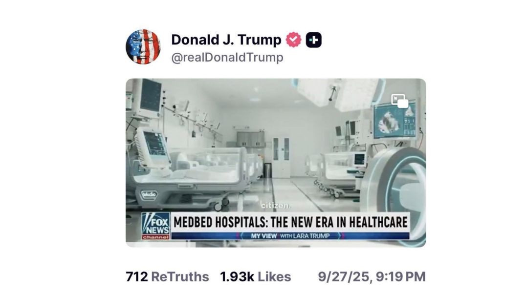 Medbeds are on their way…. Health is on its way! President Trump is SHOWING US!