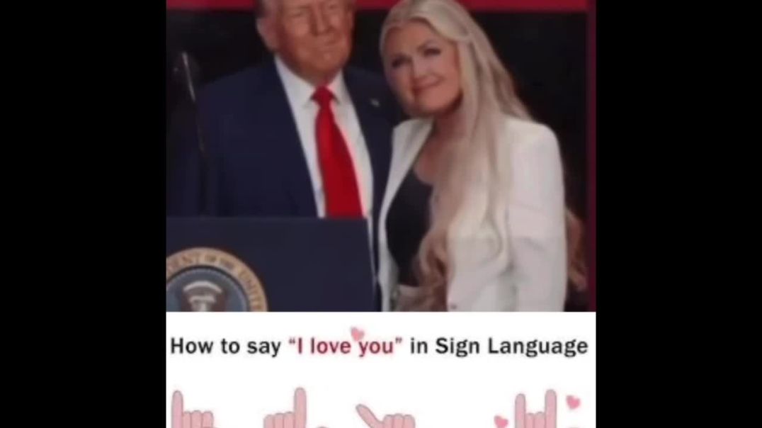 Interesting choice of hand gesture by Erika Kirk, at the conclusion of the Charlie Kirk memorial event in Arizona