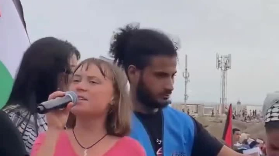 'Genocide enabled by our governments  Officials who represent us  End your complicity!' — Greta drops TRUTH bombs