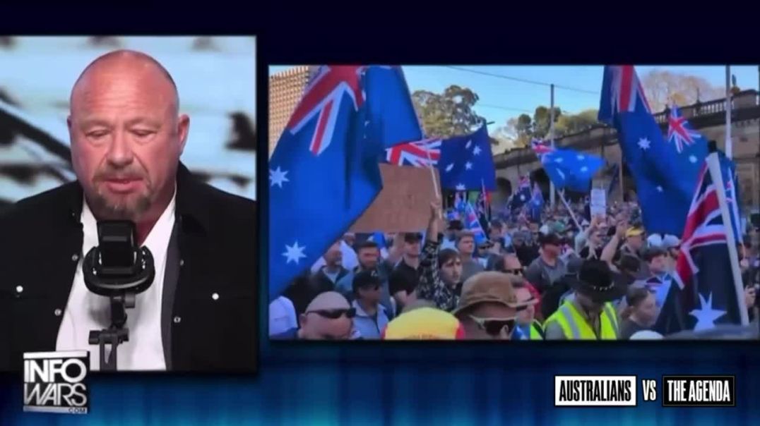 InfoWars host Alex Jones on the ‘March for Australia’ rallies:  “In Australia... and many other places, people are marching en masse against the mass migration invasions...