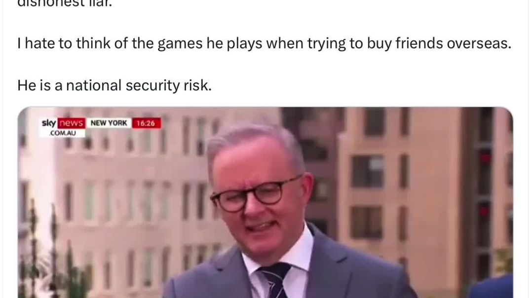 🤦‍♂️ Another day, another lie.   Australia’s Prime Minister Anthony Albanese is a dangerous, gaslighting, dishonest liar.