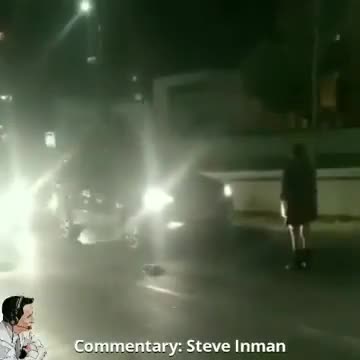 Classic reminder to stop playing in the streets.