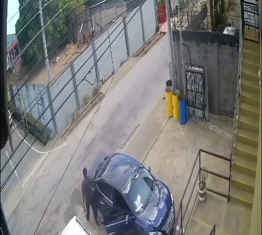 He brought a knife to a car fight and lost.
