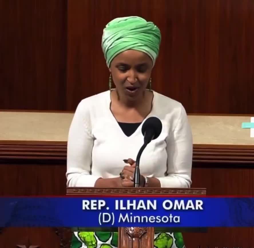 Rep. Ilhan Omar (D) hails the 