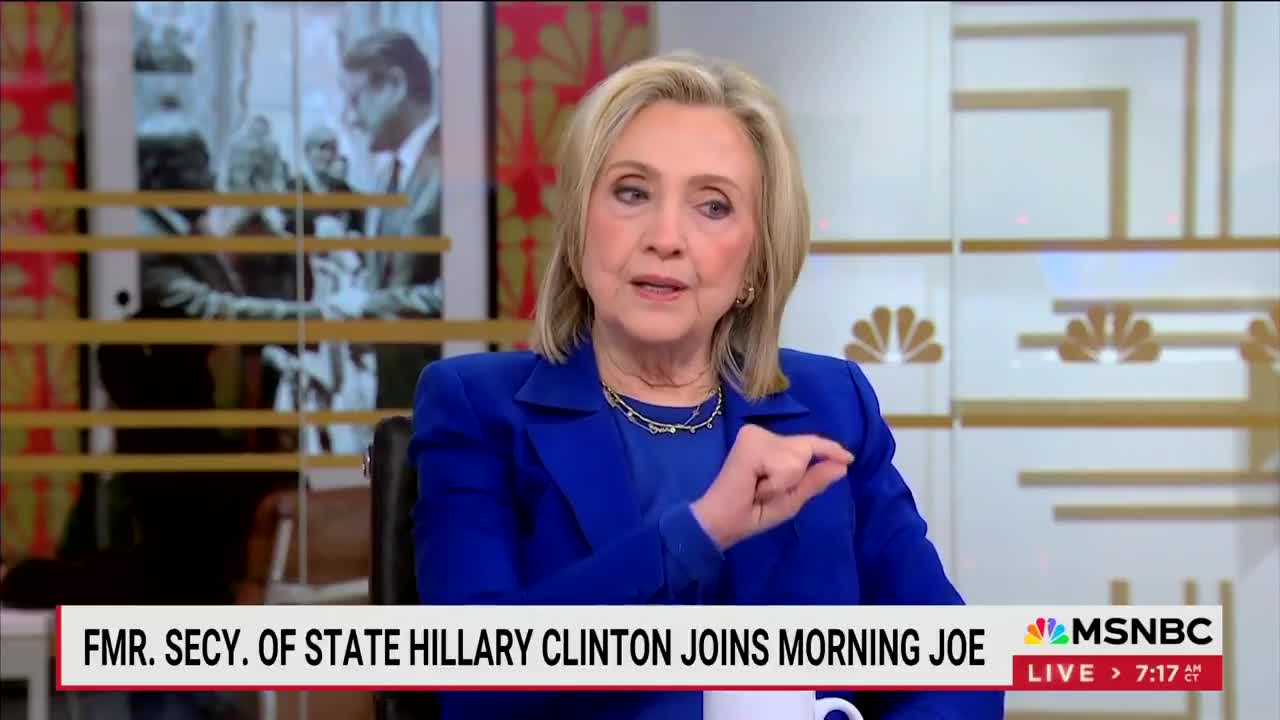 Hillary Clinton says “we have to stop demonizing each other” and in the next sentence, demonizes “the right”.