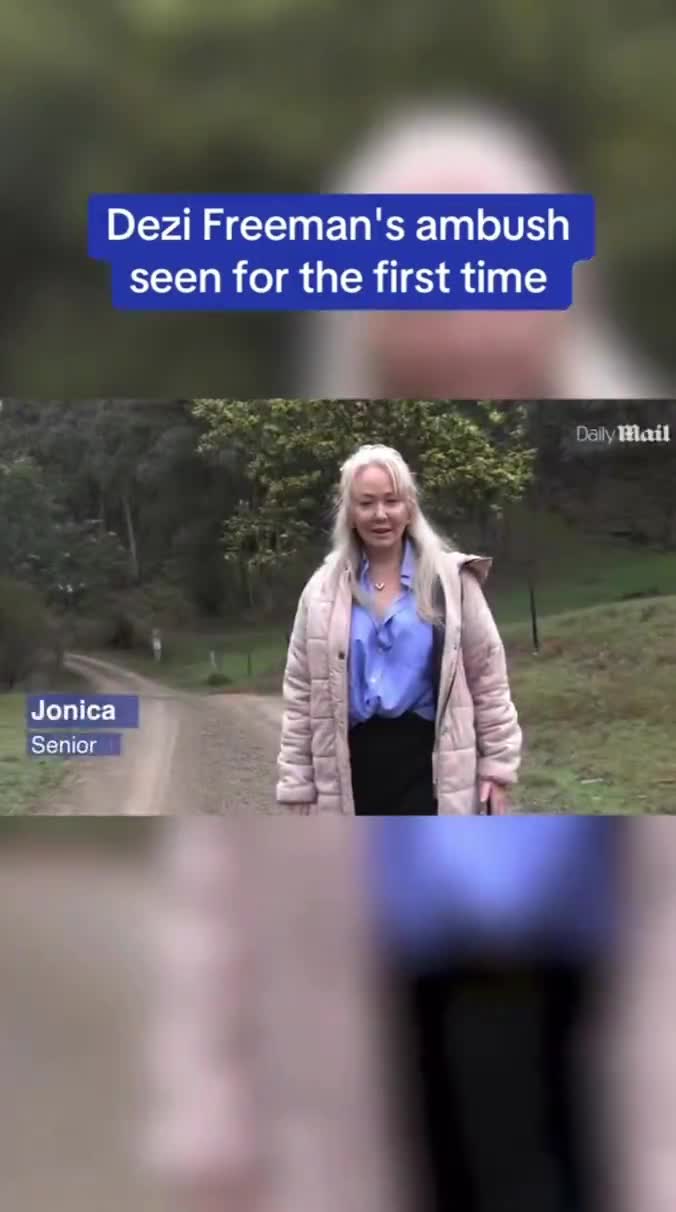 Images obtained by the Daily Mail show police attempting to arrest Dezi Freeman shortly before two police officers were killed at Porepunkah, Victoria