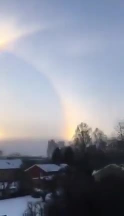 The Suns light from 94,000,000 miles away creates some bizarre effects which Legacy Meteorologists describe as a Sun Dog or a Sun Halo.