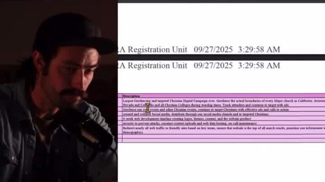 Ian Carrol looks into the FARA filings, that reveal Israel has just hired a California firm to conduct the “largest Christian Church Geofencing Campaign in US history” in order to target Evangelical c