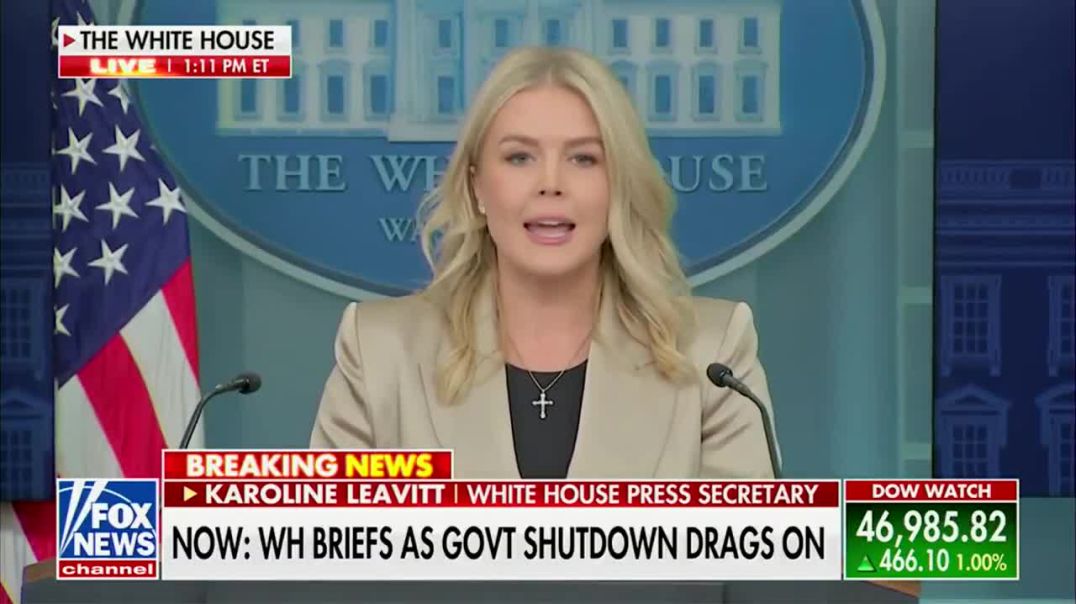 Karoline Leavitt:  The Democrats continue to hold our country hostage over their demands to give illegal aliens free health care.  Democrats are intentionally hurting Americans to help illegals.