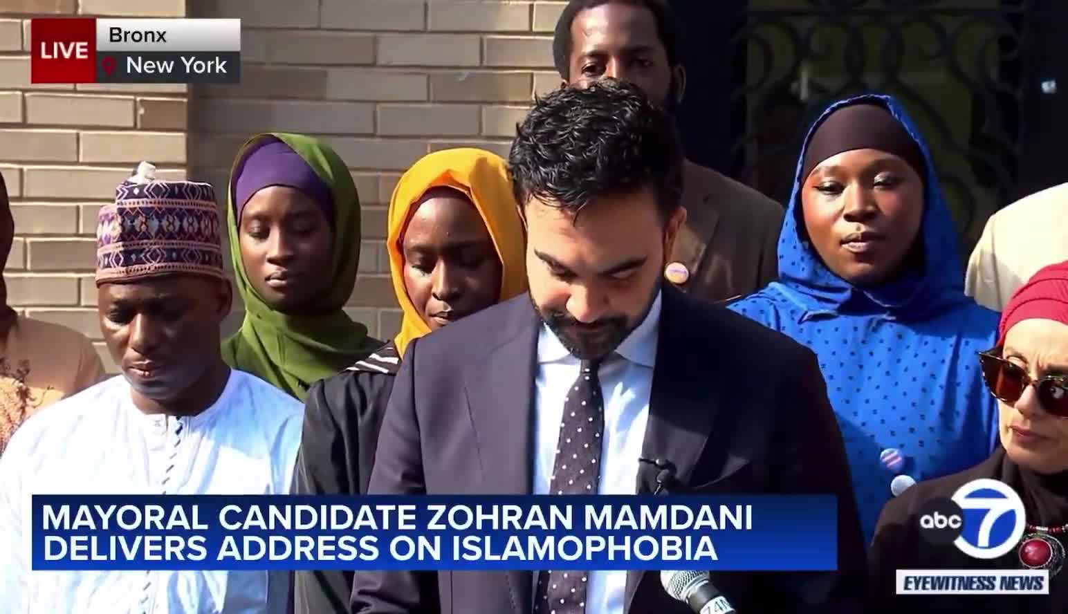 Zohran tries to force a tear as he speaks out on being a victim of