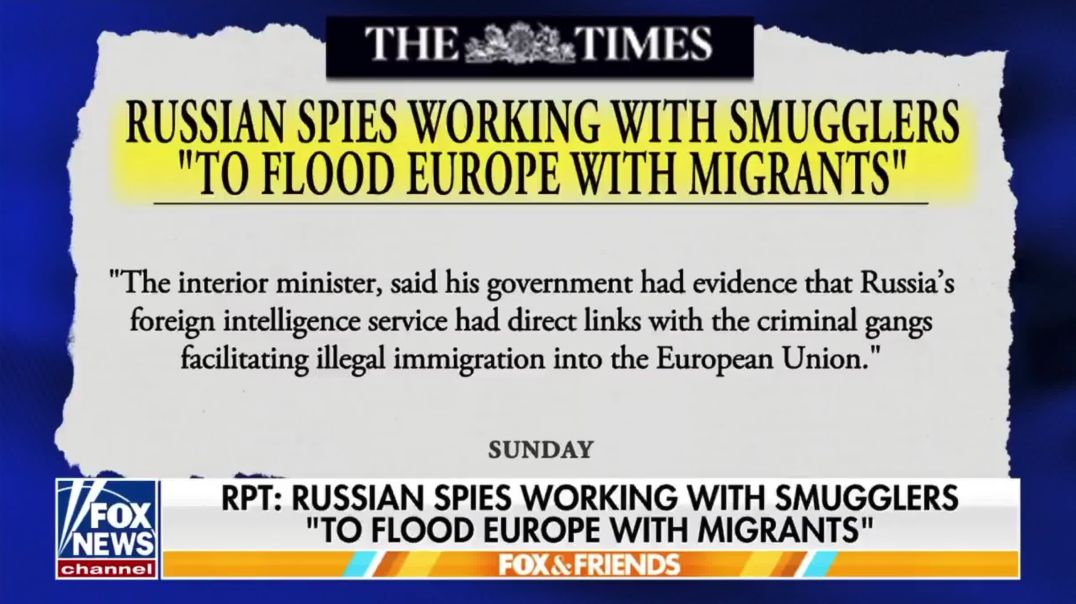 REPORT: Russian spies are reportedly working with human smugglers to FLOOD Europe with illegal migrants, according to The Times.