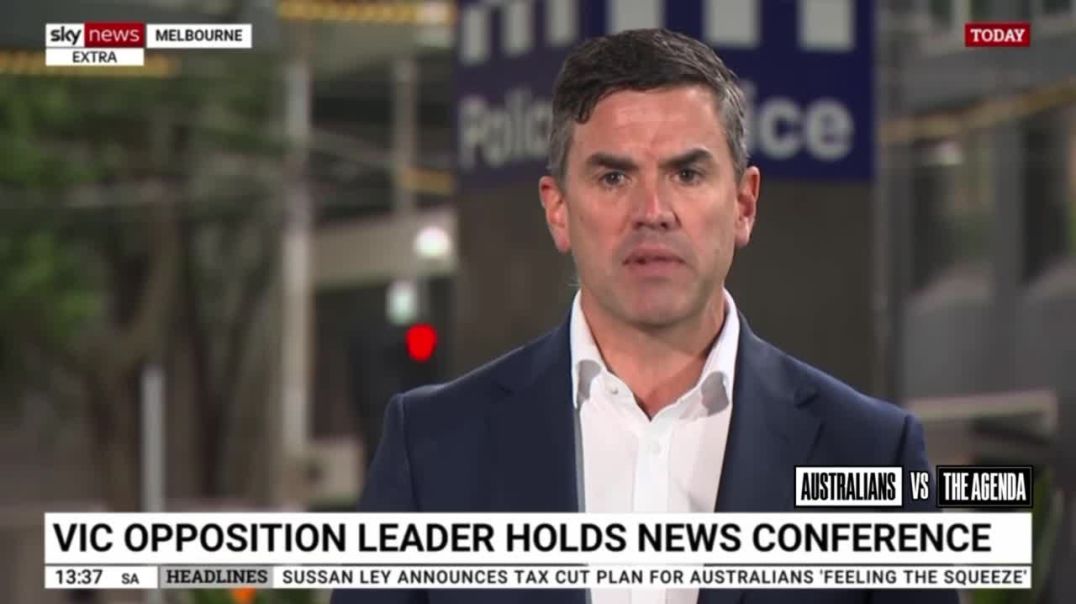 Victorian Opposition Leader Brad Battin has backflipped on his weak overnight statement, finally calling out the “far-left extremists” who hurled rocks at police officers over the weekend.