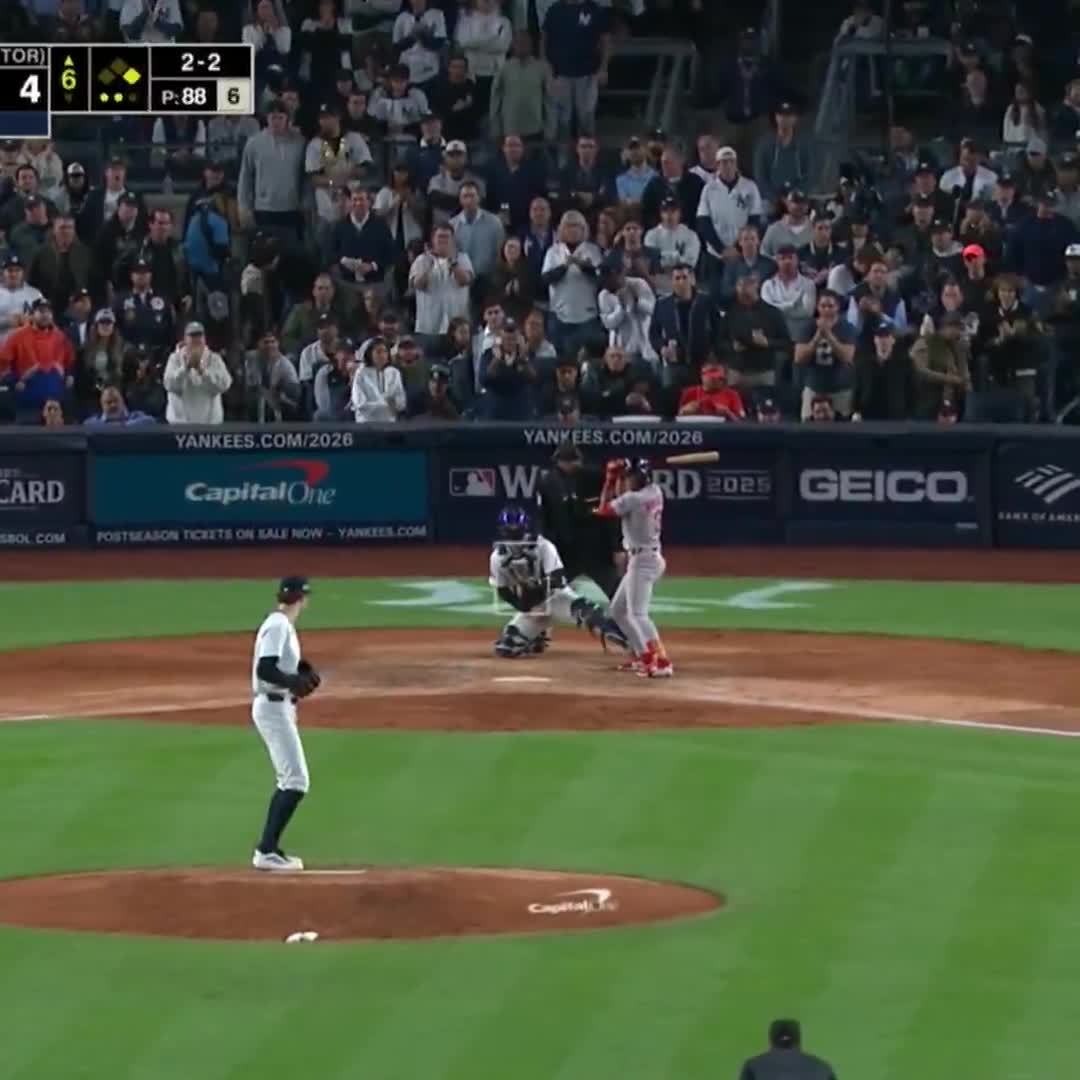 10 Ks AND COUNTING FOR ROOKIE CAM SCHLITTLER IN HIS POSTSEASON DEBUT 🔥