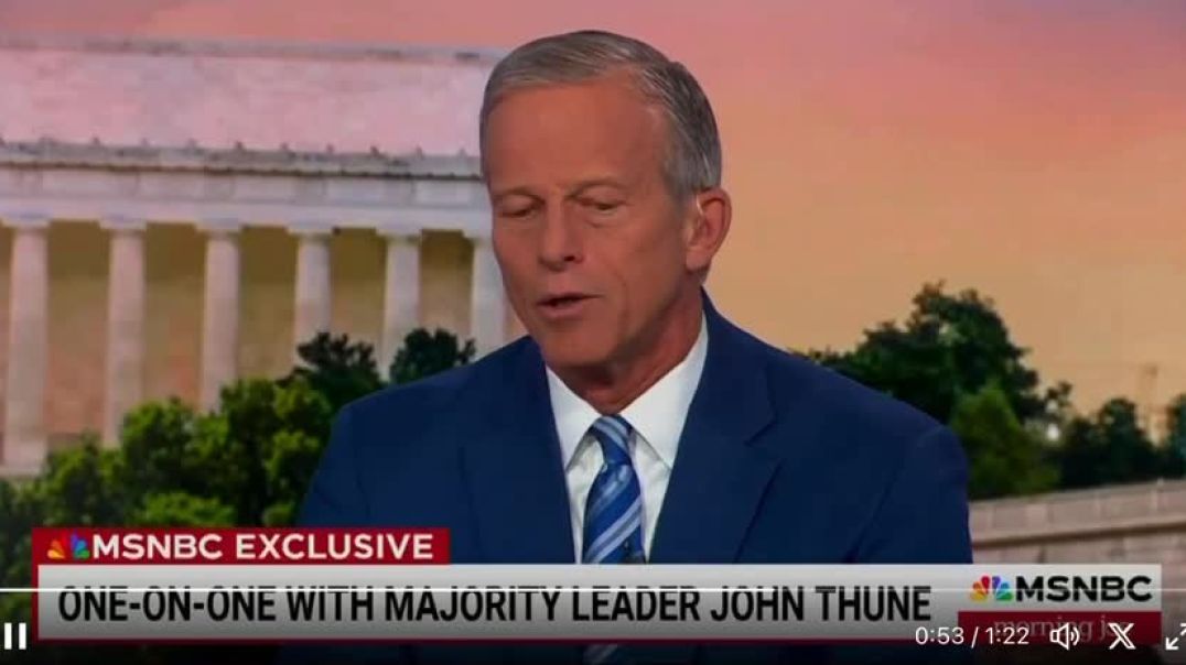 Senate Majority Leader and RINO John Thune Tells Americans NOT to Take Robert Kennedy Jr.’s Health Advice