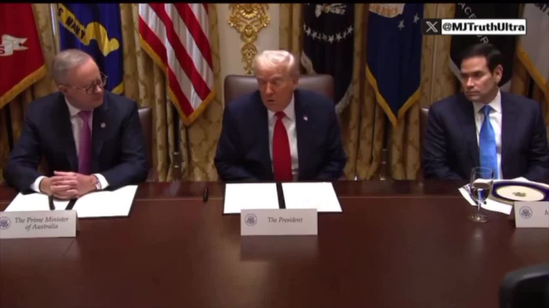 Part 1: President Trump meets with Australian Prime Minister: "We're going to be here to talk about lots of different things... we are discussing critical minerals, and rare earths, and we&